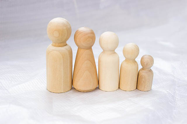 family wooden figures image